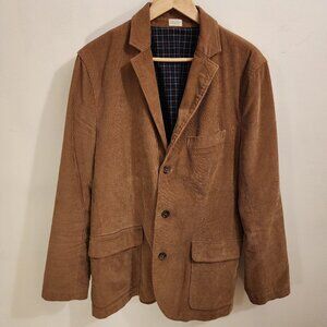 J. Crew Corduroy Ojai Blazer Chore Jacket Tan Light Brown Men Medium